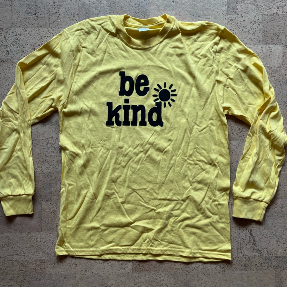 Be Kind shirt. Size L. Wrinkled from storage.